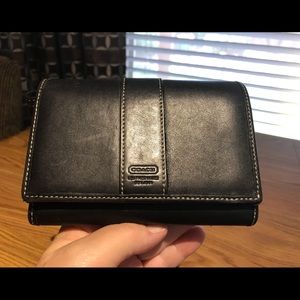 Coach Black Leather Wallet